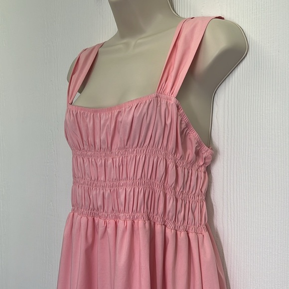 Nanette Lepore - Gypsy Rose Ruched Detailing Bodice Wide Straps Midi Dress SZ 14 - Picture 8 of 13